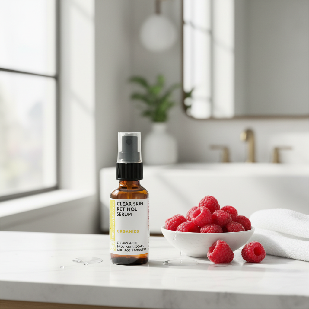 Cell Renewal and brightening Clear Skin Serum (Retinol + C Serum + Niacinamide)              1 Oz